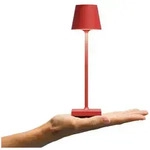 Akku-Tischleuchte Nuindie pocket 210mm feuerrot rund
