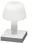 Monaco USB-Tischleuchte wei&szlig;, 2700/3000K, dimmbar, Glas