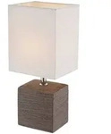 Geri Tischleuchte Keramik Braun, 1X E14