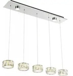 Amur H&auml;ngeleuchte Metall Verchromt, Led