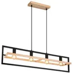 Globo 15575-4H Erica H&auml;ngeleuchte Holz Dunkelbraun, 4X E27