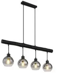 Moitas H&auml;ngeleuchte Metall Schwarz Matt, 4X E27