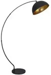 Globo 58486 Gottfried Stehleuchte Metall Schwarz Matt, 1X E27