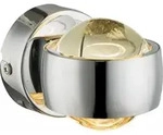 Randi Wandleuchte Metall Verchromt, 2X Led