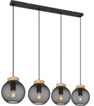 Pablo H&auml;ngeleuchte Metall Schwarz Matt, 4X E27