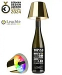 Sompex TOP 2.0 - Gold, RGBW-Akku-Flaschenleuchte