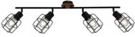 Globo 54037-4 Willa Strahler Metall Schwarz, 4X E27