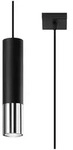 Sollux SL.0940 Pendelleuchte LOOPEZ 1 schwarz/Chrom