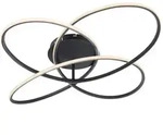 Globo 67201S-60 Panda Deckenleuchte Metall Schwarz Matt, Led