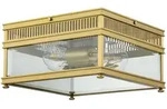 Elstead Elstead Lighting Holborn DeckenleuchteE27 Geb&uuml;rstetes Messing IP44