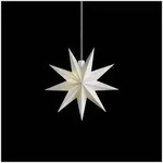 Fensterstern 9 Zacker weiss 11,5 cm Batt. innen