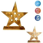 N&auml;ve LED-Holzstern h: 49cm