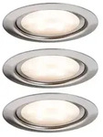 LED M&ouml;beleinbauleuchten Micro Line 3er-Set rund 65mm 3x4,5W 3x300lm 230V 2700K Eisen