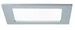 LED Einbaupanel IP44 eckig 165x165mm 4000K Chrom matt