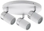 Deckenstrahler Zyli IP44 GU10 230V max. 3x10W dimmbar Wei&szlig; Chrom