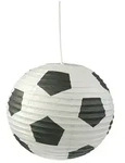 Pendelleuchte Papierballon Fu&szlig;ball
