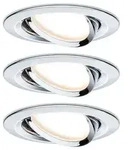 LED Einbauleuchte Nova Plus Coin Basisset schwenkbar rund 84mm 50&deg; Coin 3x6W 3x470lm