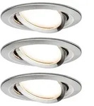 LED Einbauleuchte Nova Plus Coin Basisset schwenkbar rund 84mm 50&deg; Coin 3x6W 3x470lm