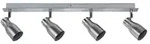 Deckenstrahler Meli GU10 230V max. 4x10W dimmbar Nickel satiniert