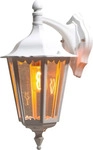 Wandleuchte Firenze matt weiss, klares Glas