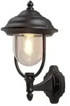 Wandleuchte Parma matt schwarz, klares Acrylglas