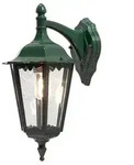 Wandleuchte Firenze grun, klares Glas