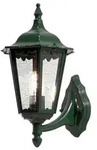 Wandleuchte Firenze grun, klares Glas