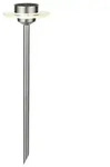 Solar LED Gartenstrahler Ufo IP44 3000K Edelstahl Klar