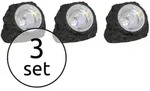 Solar Solarleuchte Kunststoff Grau, 2X Led
