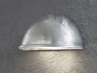 Wandleuchte Torino galvanisiert, gefrostetes Acrylglas