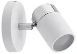 Deckenstrahler Zyli IP44 GU10 230V max. 10W dimmbar Wei&szlig; Chrom