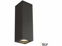 SLV THEO UP-DOWN OUT Wandleuchte, eckig, anthrazit, GU10, max. 2x35W