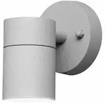 Halogenspot Modena grau, klares Glas