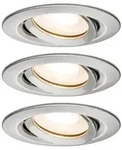 LED Einbauleuchte Nova Plus Basisset schwenkbar IP65 rund 93mm 30&deg; GU10 3x7W 3x460lm