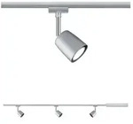URail Schienenspot Cover Basisset GU10 max. 3x10W dimmbar 230V Chrom matt Chrom