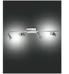 Fabas Luce Alice Spot GU10 4X50W Metall Nickel satiniert