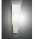 Fabas Luce Dedalo Wandleuchte E27 1X60W Metall und geblasenes Glas Weiss