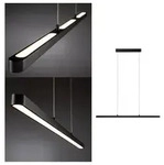 LED Pendelleuchte Lento 2700K 1800lm 42W Schwarz dimmbar