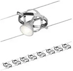 Seilsystem Cardan Basisset GU5,3 max. 8x10W dimmbar 230/12V Chrom matt Chrom
