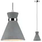 Pendelleuchte Verve IP44 E27 max. 20W Grau Chrom dimmbar