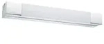 LED Spiegelleuchte Quasar IP44 3000K 570lm 230V 7,5W Chrom Wei&szlig;