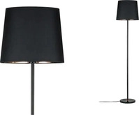 Neordic Stehleuchte Enja E27 max. 20W Schwarz Kupfer Stoff Marmor Metall
