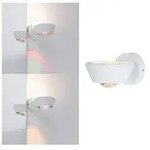 LED Wandleuchte Sabik IP44 2700K 800lm / 390lm 230V 9 / 1x4W dimmbar Wei&szlig; matt