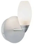 Wandleuchte Carina IP44 G9 230V max. 28W dimmbar Chrom matt Satin