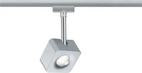 URail LED Schienenspot Cube Einzelspot 540lm 8W 2700K dimmbar 230V Chrom matt Chrom