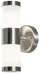 Halogenspot Modena Edelstahl, gefrostetes Glas