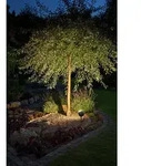 Lecce LED Erdspiess-Spot mit schwenkbarem Kopf sw