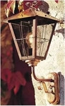 Wandleuchte Fenix, kupfer, klares Glas