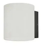 Foggia Wandleuchte High Power LED 10W anthrazit/opal Glas