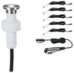 Plug & Shine LED Bodeneinbauleuchte MicroPen II Erweiterungsset IP67 3000K 5x0,2W